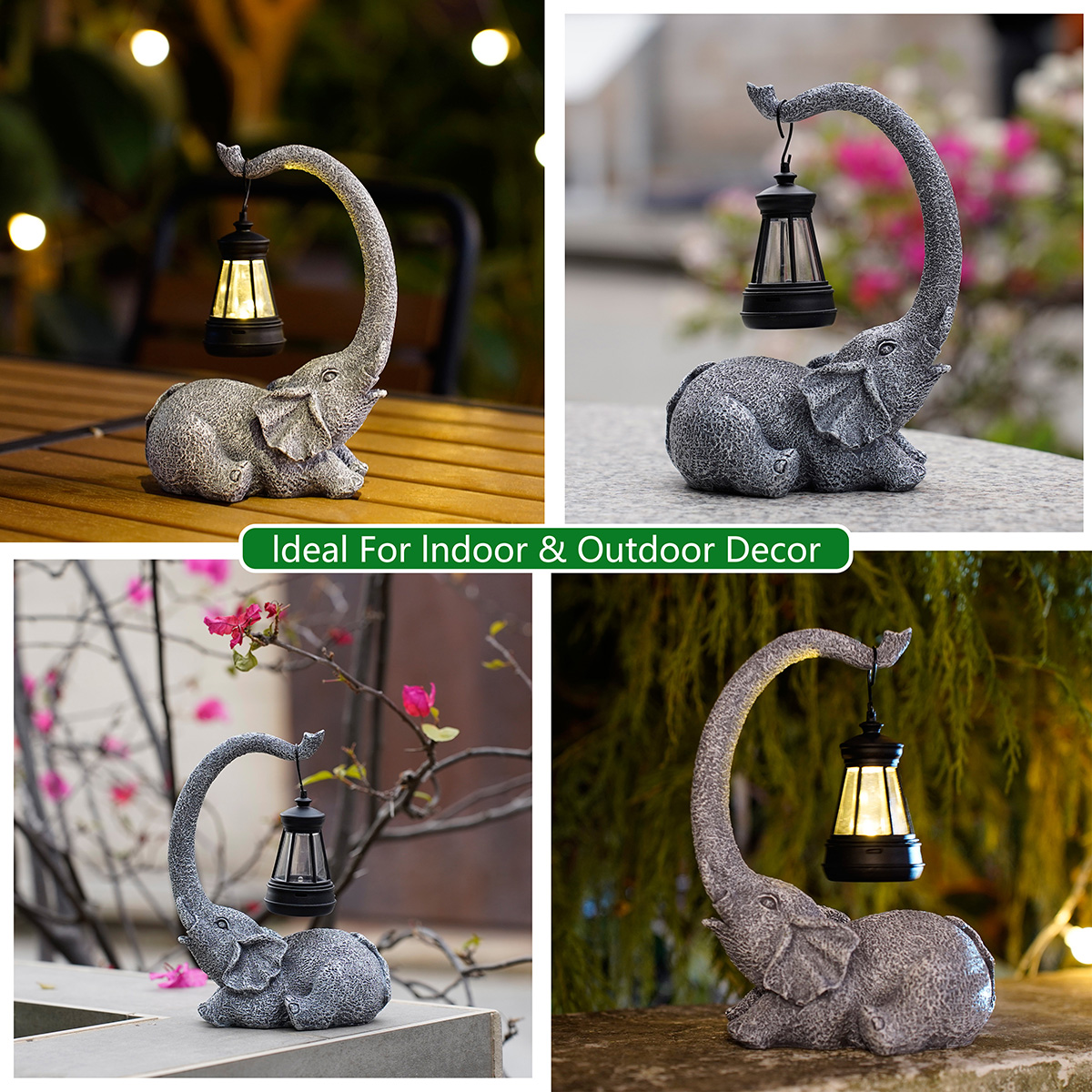 Outdoor elephant solar light,  - Outdoor Lighting Manufacturers reseña y precio