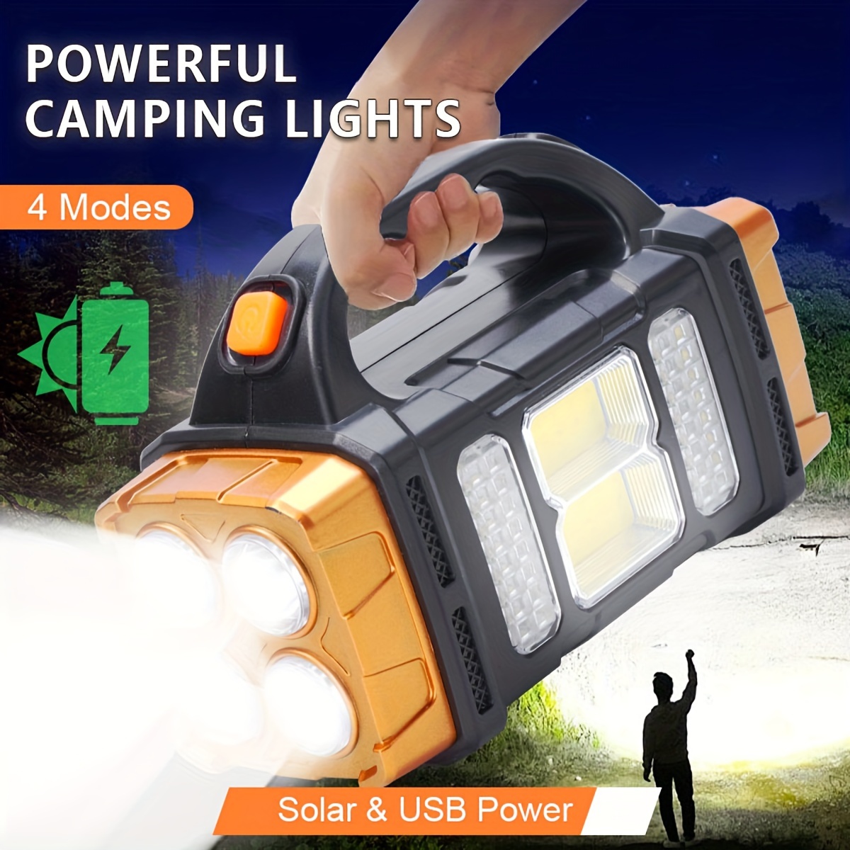 New Upgrade Rechargeable High  - Outdoor Lighting Lumen reseña y precio