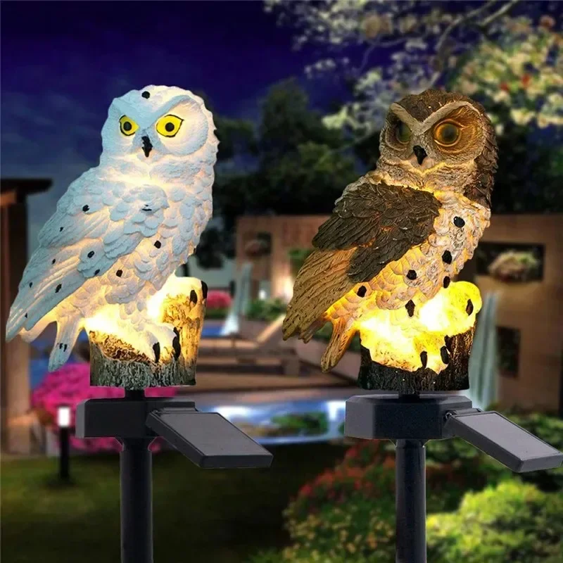 Solar Owl Statue Garden Light  - Outdoor Lighting Lumen reseña y precio