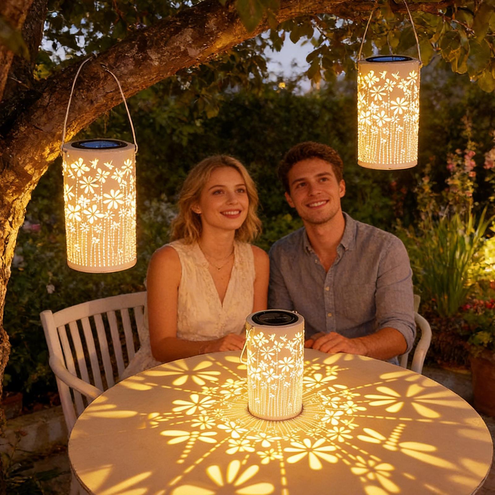 Solar Lanterns Colorful Metal  - Outdoor Lighting Pathway reseña y precio