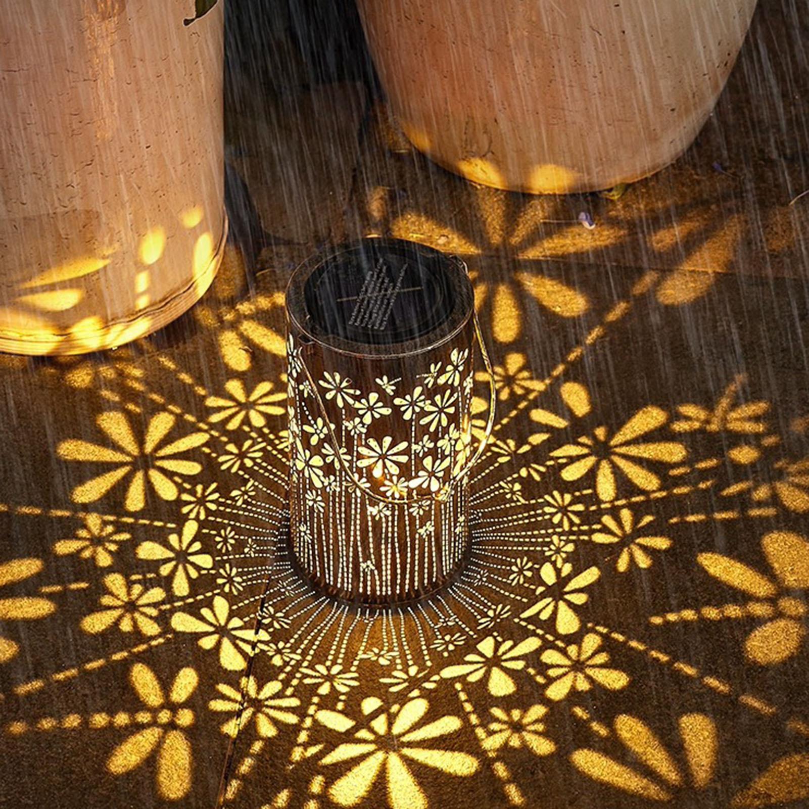 Solar Lanterns Colorful Metal  - Outdoor Lighting Pathway reseña y precio