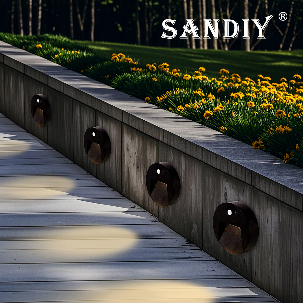 SANDIY Outside Stair Light Mot - Outdoor Yard Lighting Fixtures reseña y precio