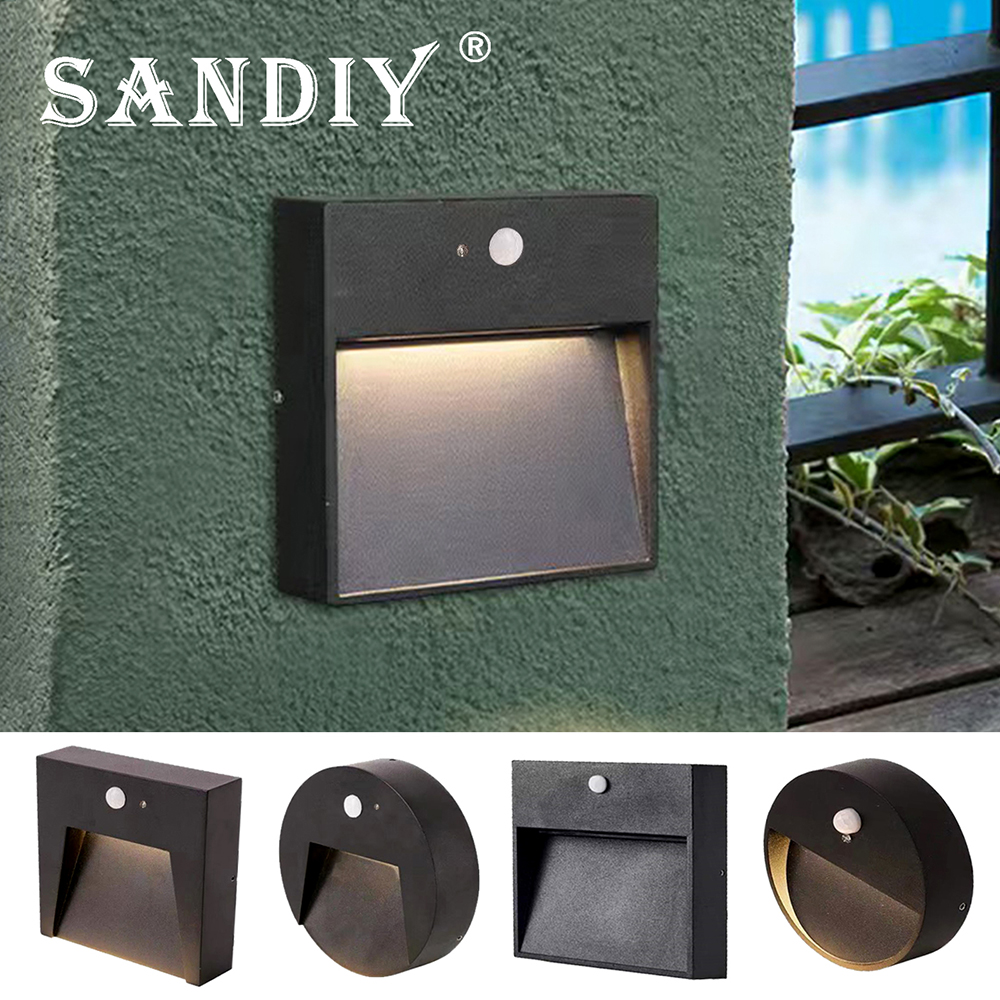 SANDIY Outside Stair Light Mot - Outdoor Yard Lighting Fixtures reseña y precio