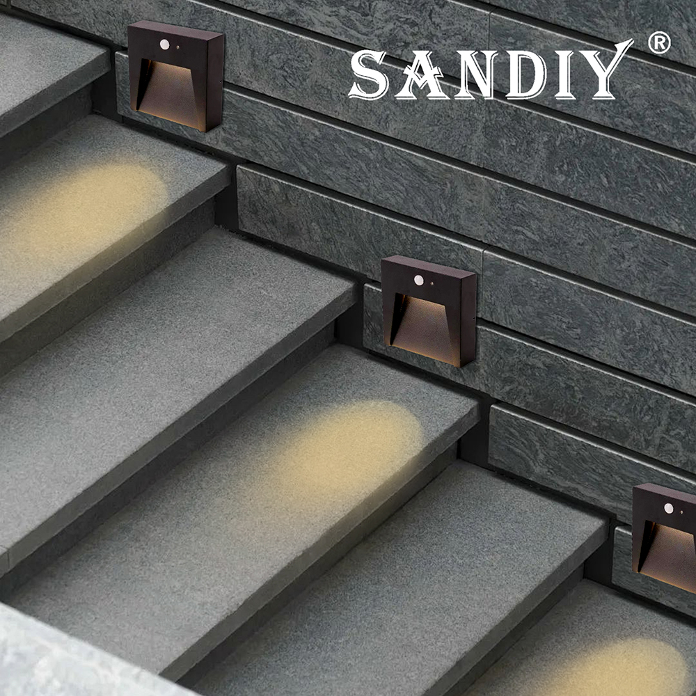 SANDIY Outside Stair Light Mot - Outdoor Yard Lighting Fixtures reseña y precio