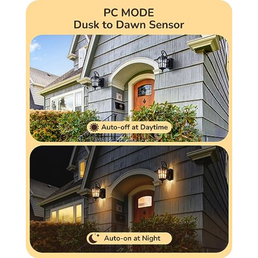 Dusk to Dawn Outdoor Wall Ligh - Outdoor Lighting No Outlet reseña y precio