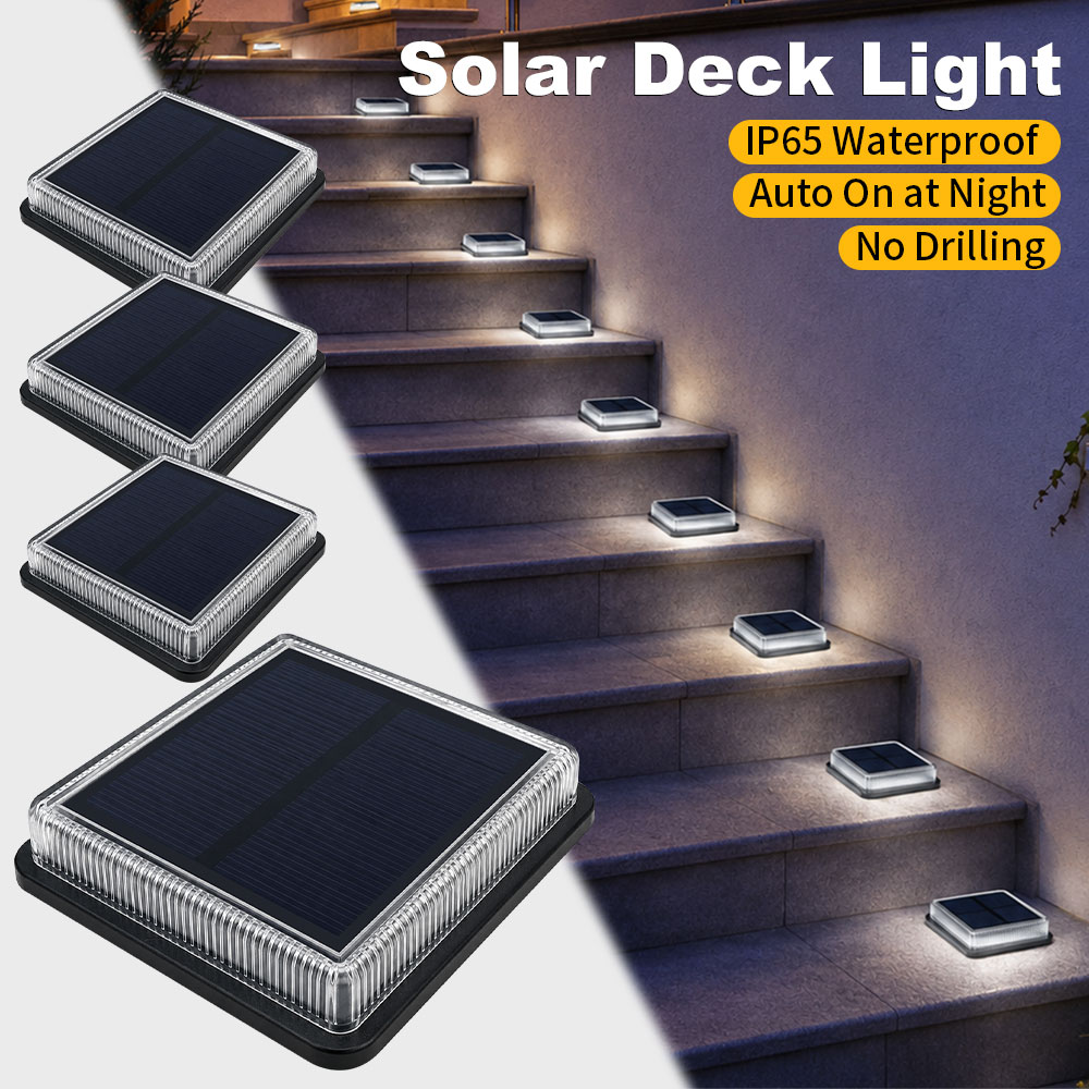 Solar Deck Light Outdoor Water - Outdoor Lighting Ground Fixtures reseña y precio