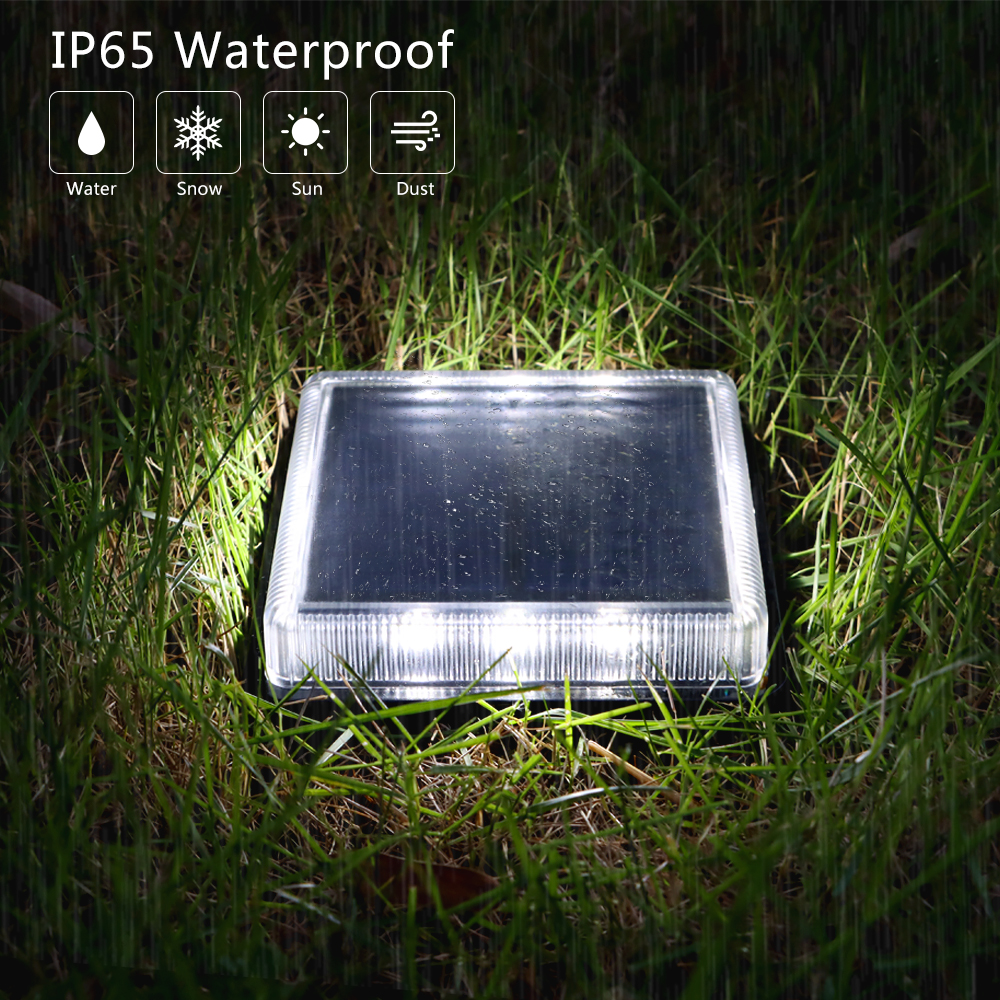 Solar Deck Light Outdoor Water - Outdoor Lighting Ground Fixtures reseña y precio