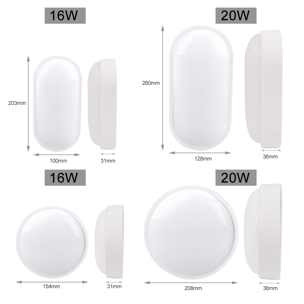 LED Moistureproof Wall Lamp 16 - Outdoor Yard Lighting Fixtures reseña y precio