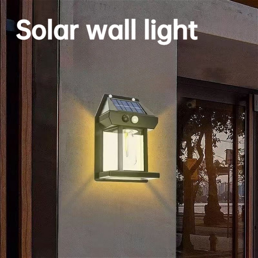 1 PC Solar LED Wall Lamp Water - Outdoor Yard Lighting Fixtures reseña y precio