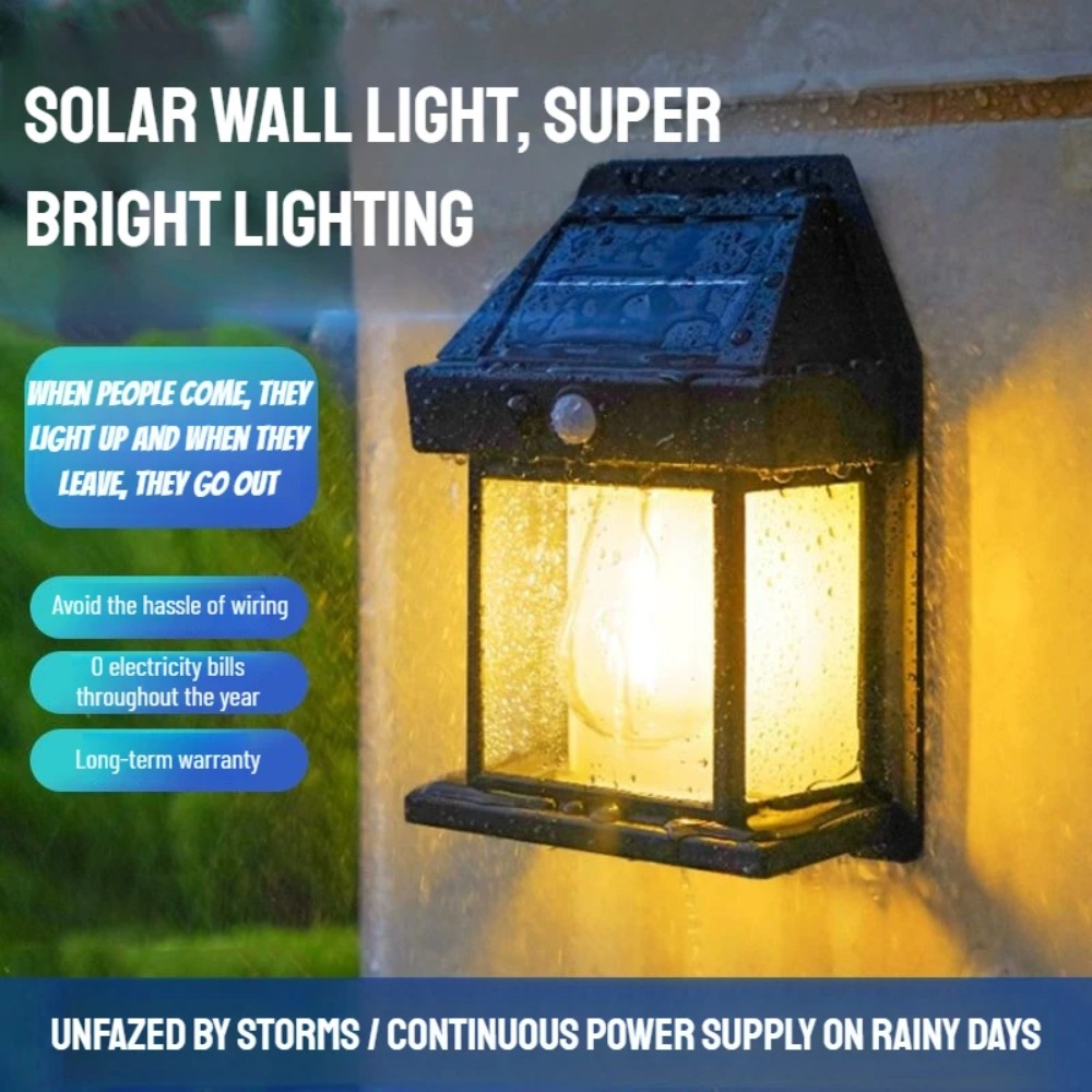 1 PC Solar LED Wall Lamp Water - Outdoor Yard Lighting Fixtures reseña y precio