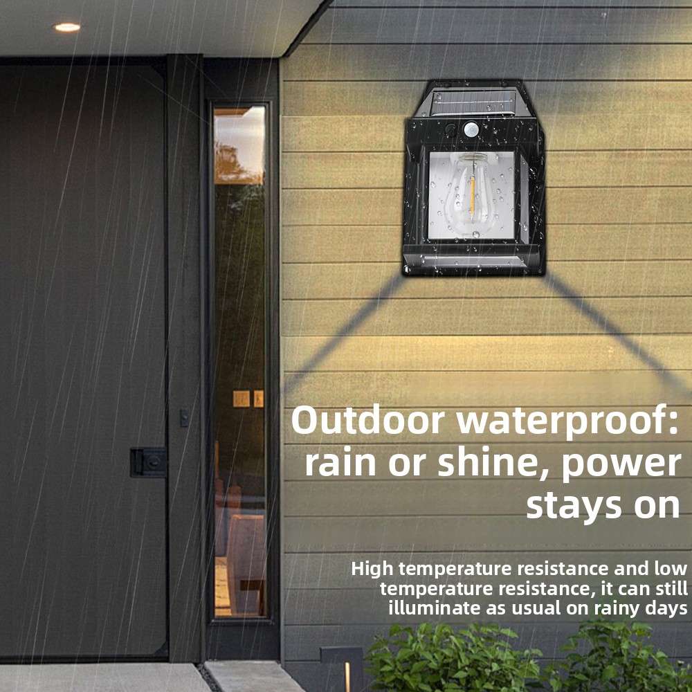 1 PC Solar LED Wall Lamp Water - Outdoor Yard Lighting Fixtures reseña y precio