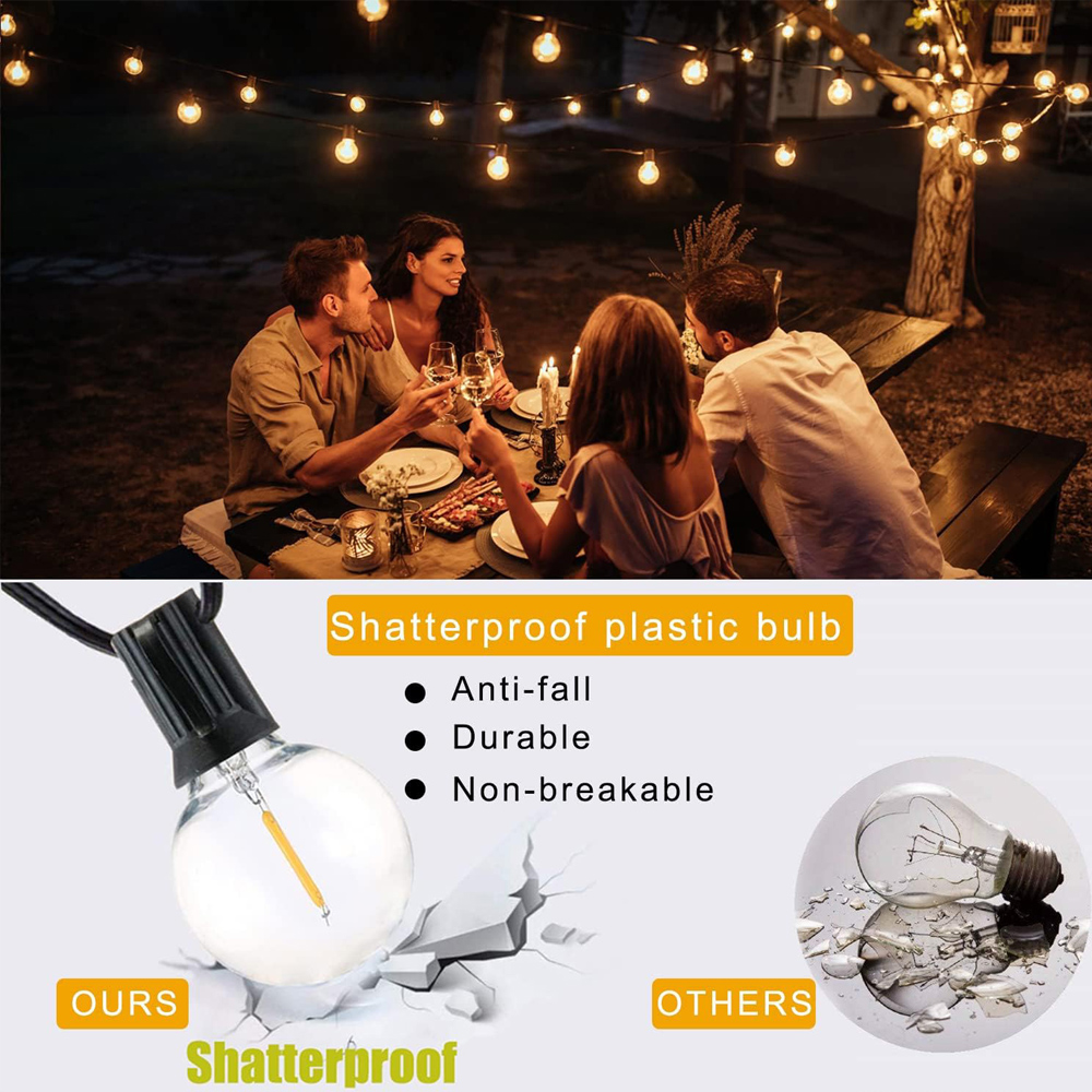 8M/15M G40 Globe String Lights - Outdoor Lighting For Backyard reseña y precio