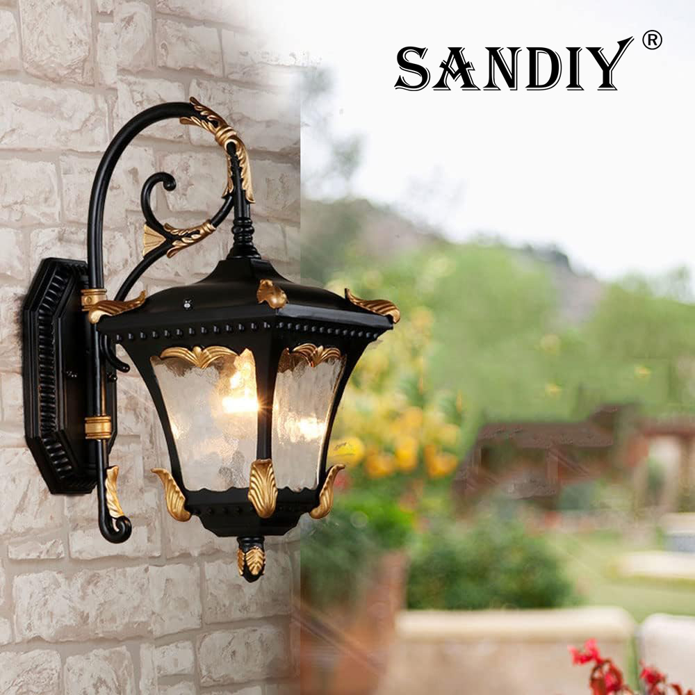 SANDIY Outdoor Wall Lamp Retro - Outdoor Yard Lighting Fixtures reseña y precio