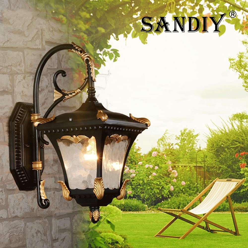 SANDIY Outdoor Wall Lamp Retro - Outdoor Yard Lighting Fixtures reseña y precio