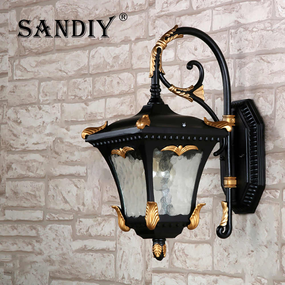 SANDIY Outdoor Wall Lamp Retro - Outdoor Yard Lighting Fixtures reseña y precio