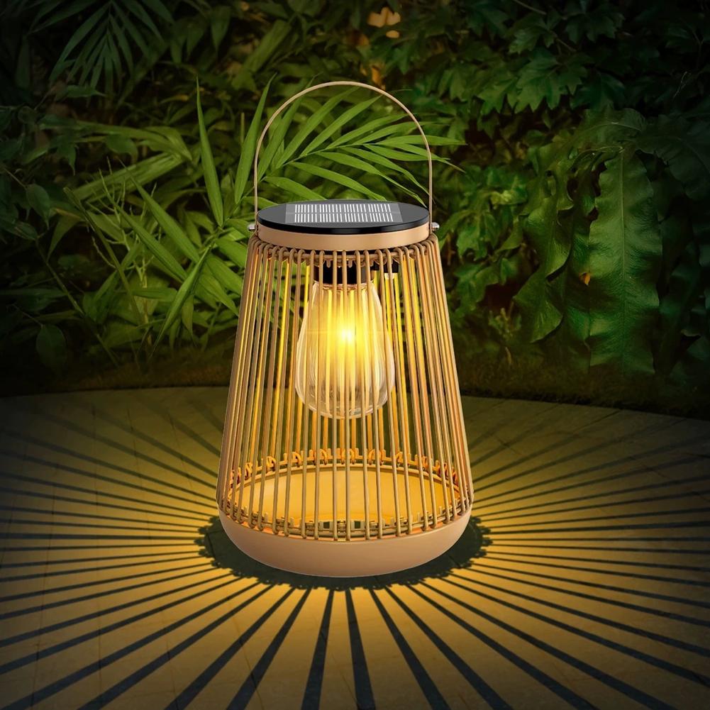 IP65 Waterproof Solar Rattan L - Outdoor Lighting For Backyard reseña y precio