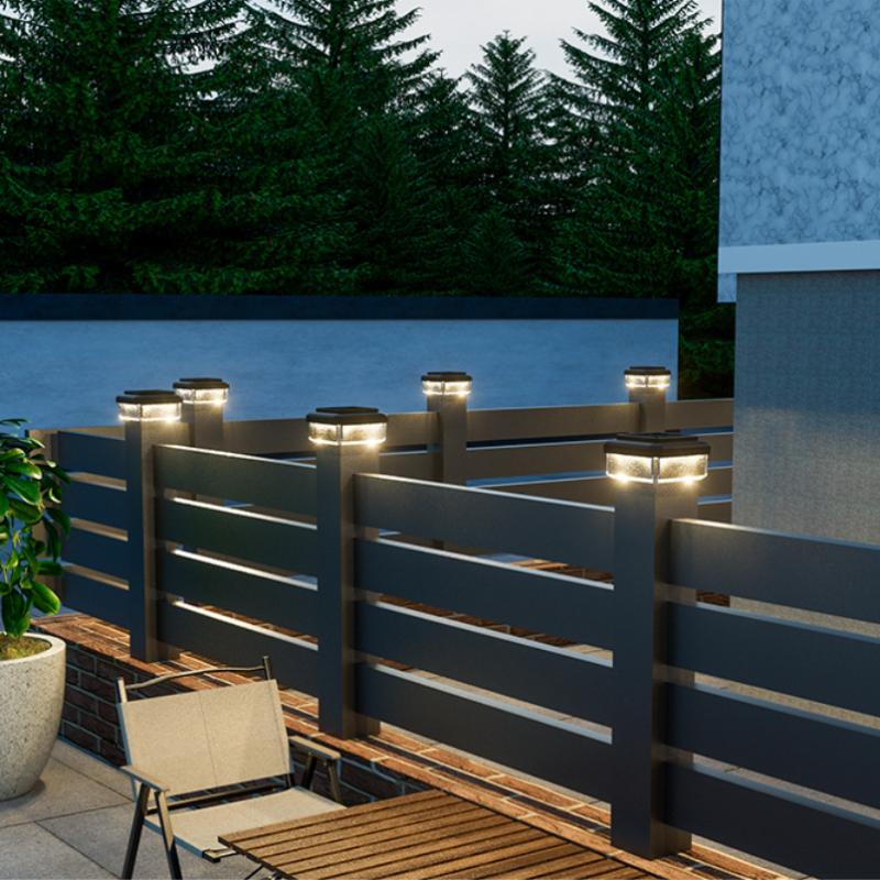 Solar LED Post Cap Light for O - Outdoor Lighting On Fence reseña y precio