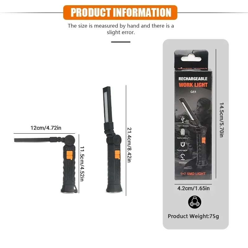 Portable COB LED Flashlight Re - Outdoor Lighting Bollards reseña y precio