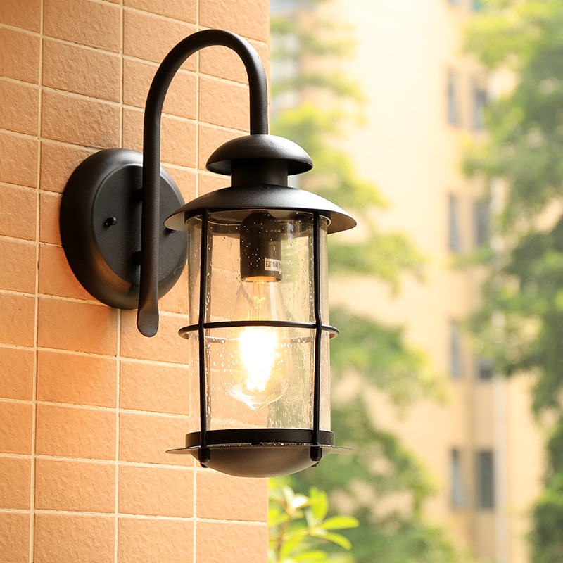 Vintage Wall Lamp E27 Bulb Sco - Outdoor Yard Lighting Fixtures reseña y precio