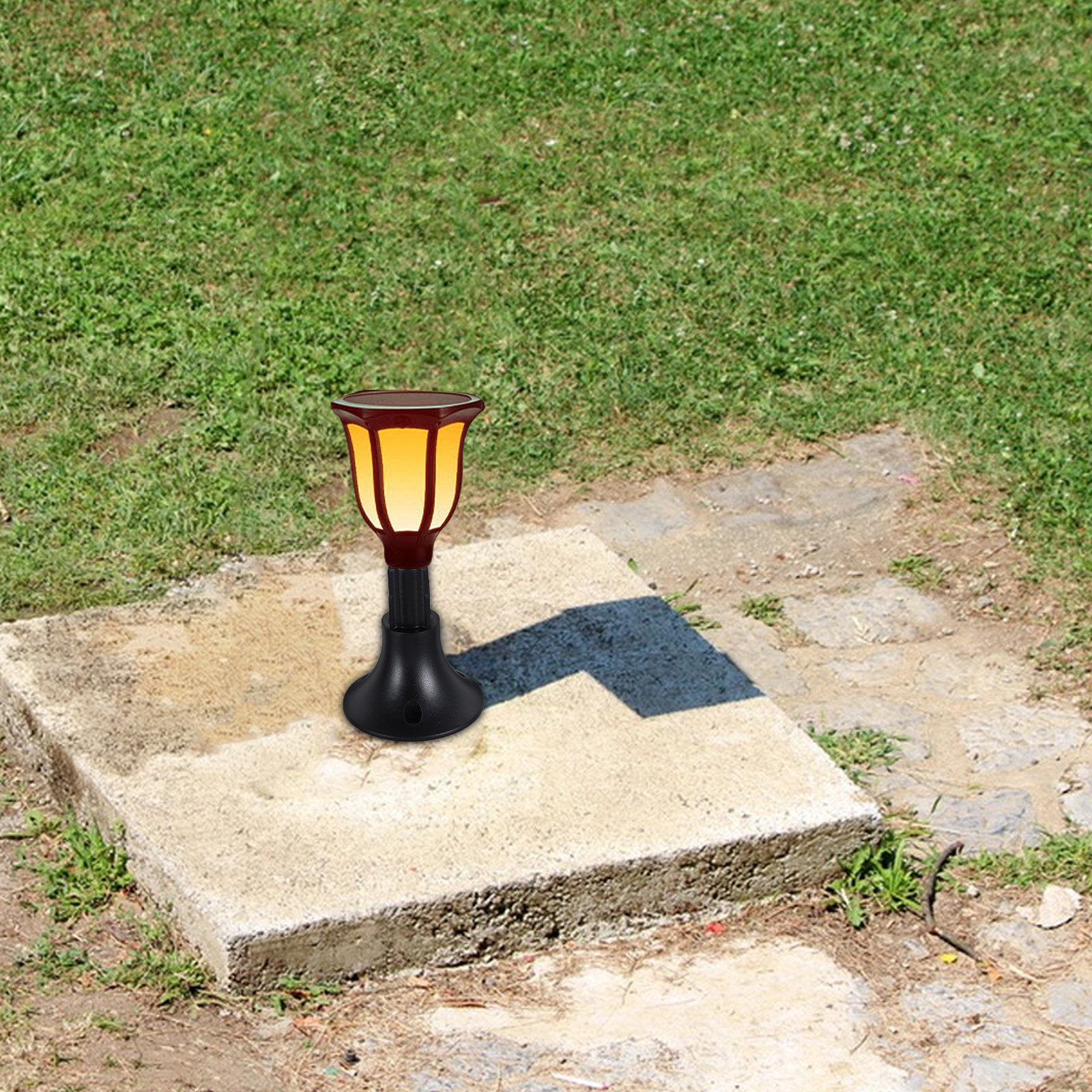 10Pcs Solar Lawn Light Base Re - Outdoor Lighting Ground Fixtures reseña y precio