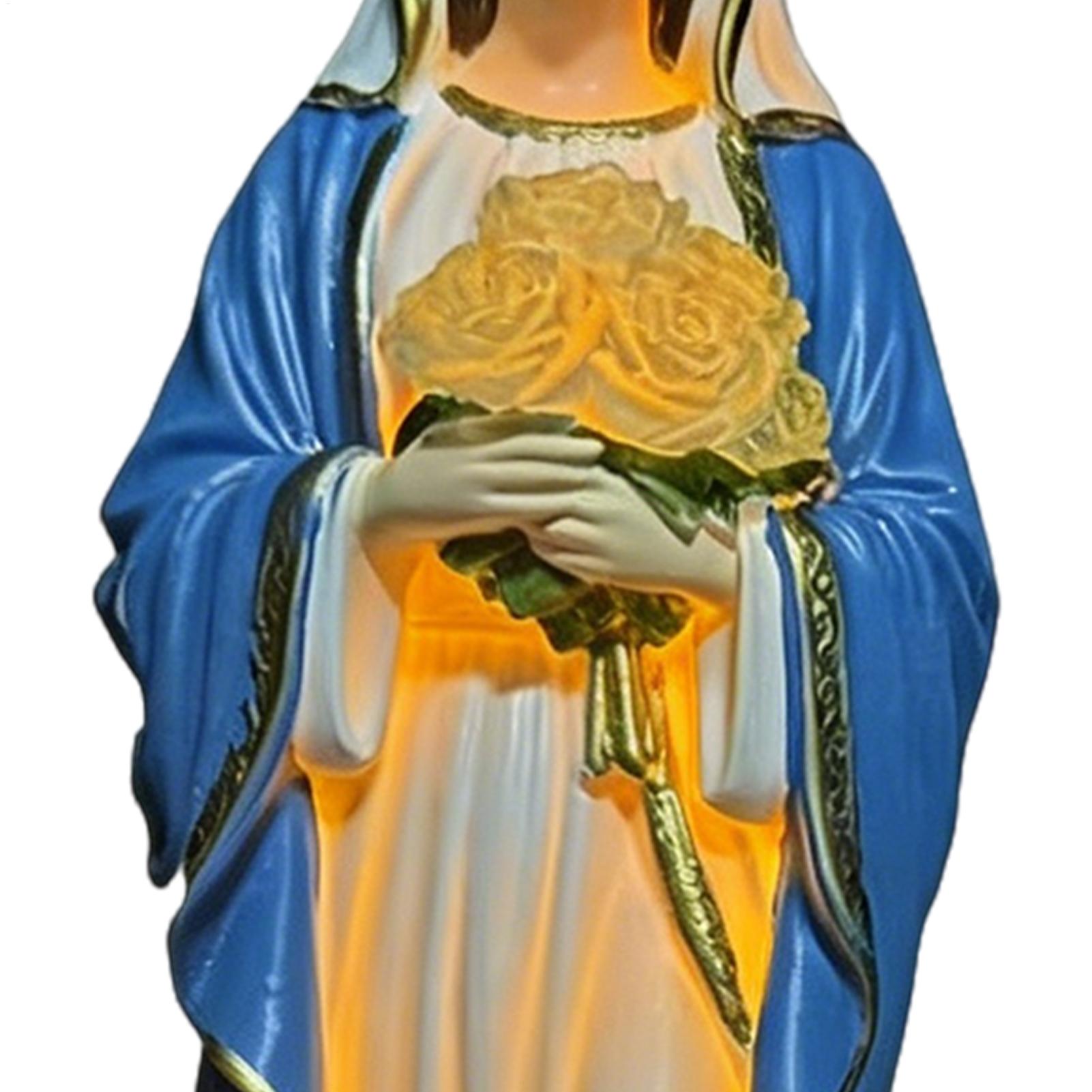 Solar Virgin Mary Statue Outdo - Outdoor Lighting For Backyard reseña y precio
