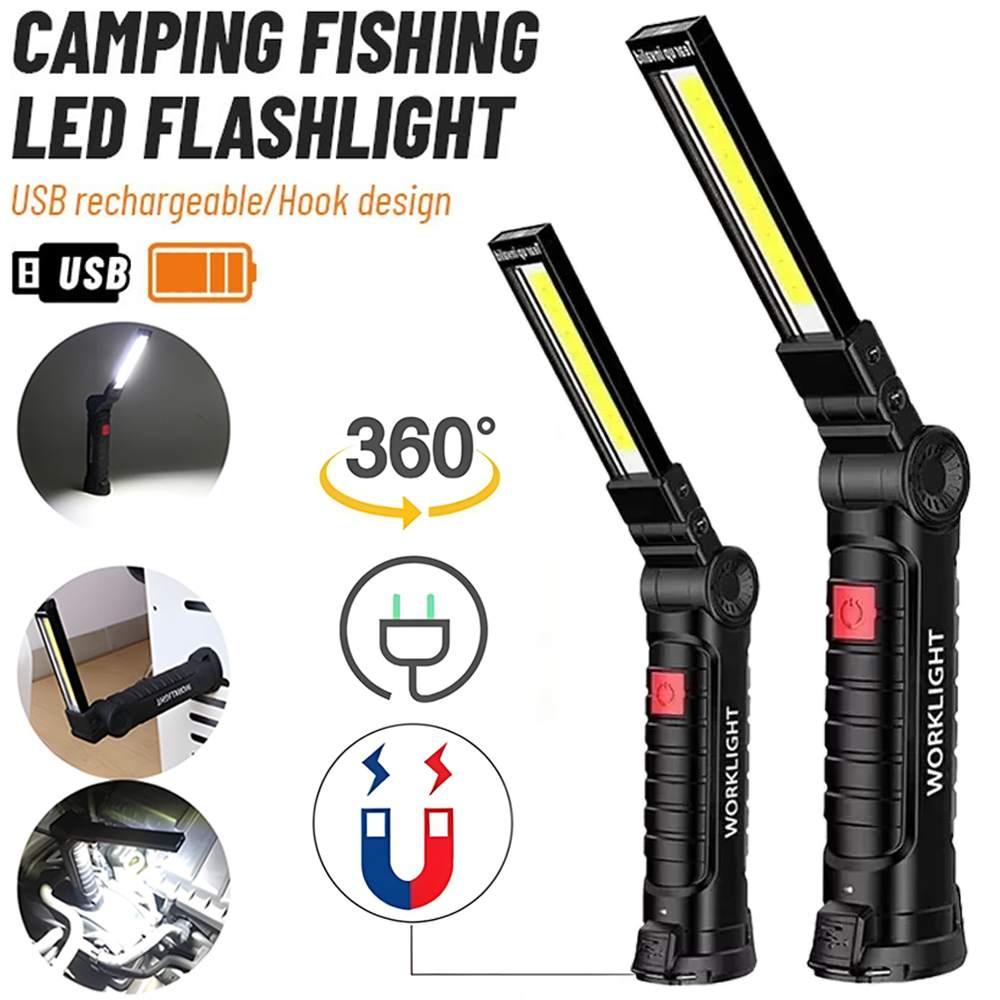 LED COB Flashlight USB Recharg - Outdoor Lighting Bollards reseña y precio