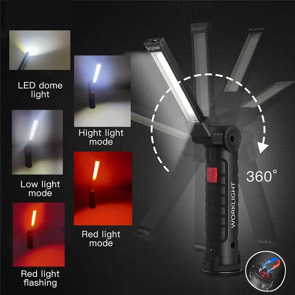 LED COB Flashlight USB Recharg - Outdoor Lighting Bollards reseña y precio