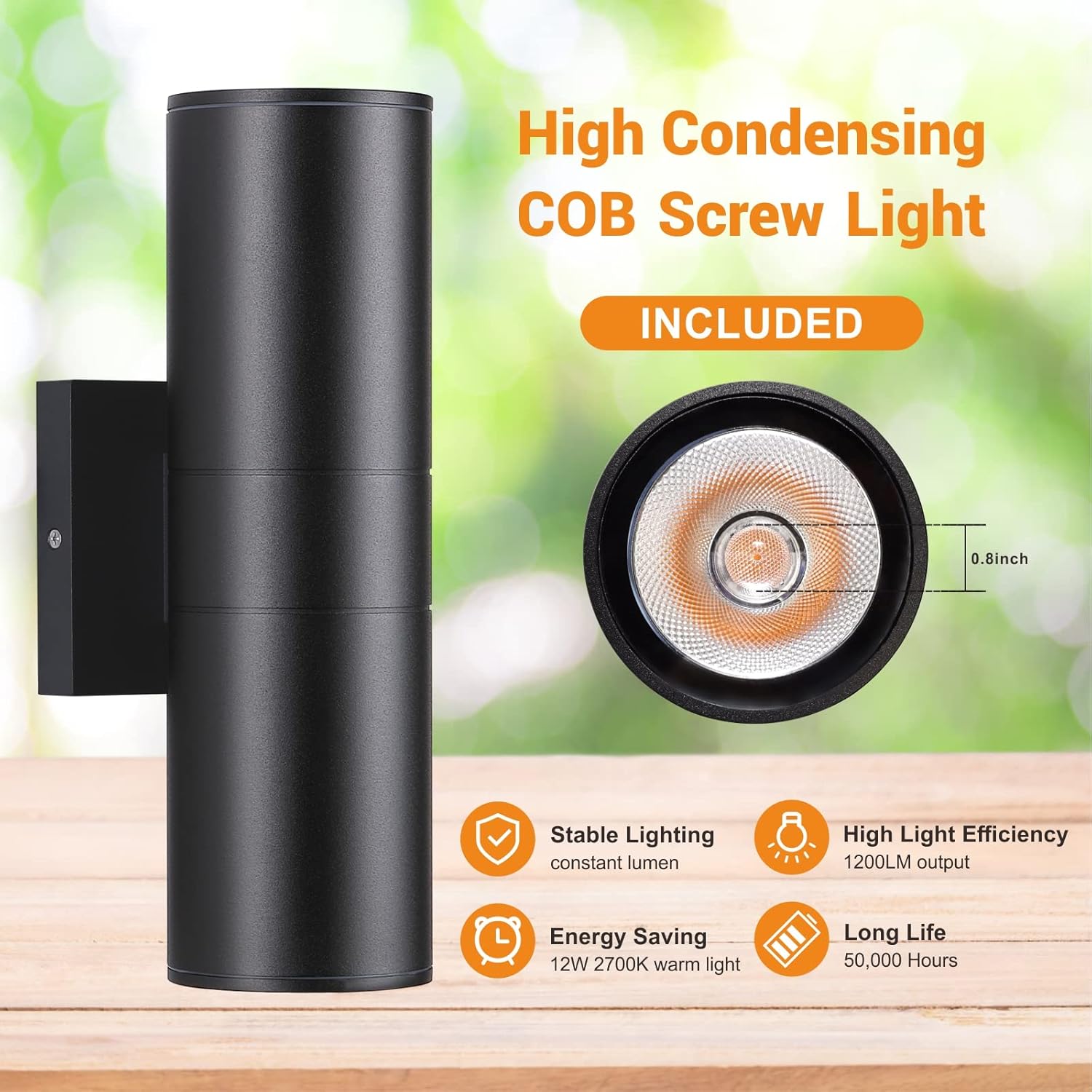 Outdoor Wall Lights 2 Pack, In - Outdoor Lighting Up And Down reseña y precio