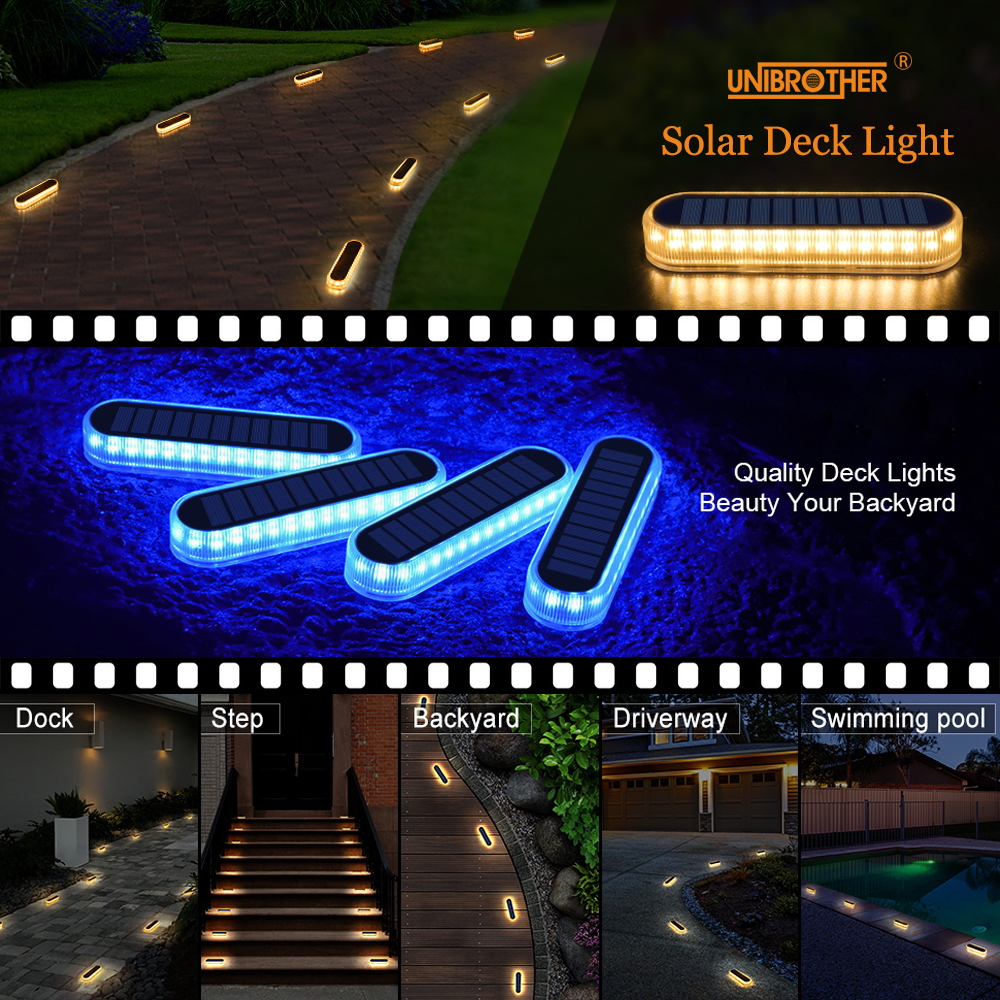Solar Deck Light IP68 LED Grou - Outdoor Lighting Ground Fixtures reseña y precio