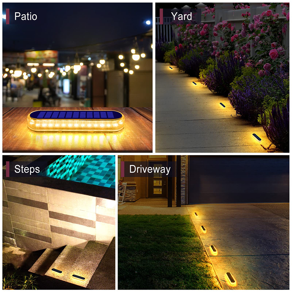 Solar Deck Light IP68 LED Grou - Outdoor Lighting Ground Fixtures reseña y precio