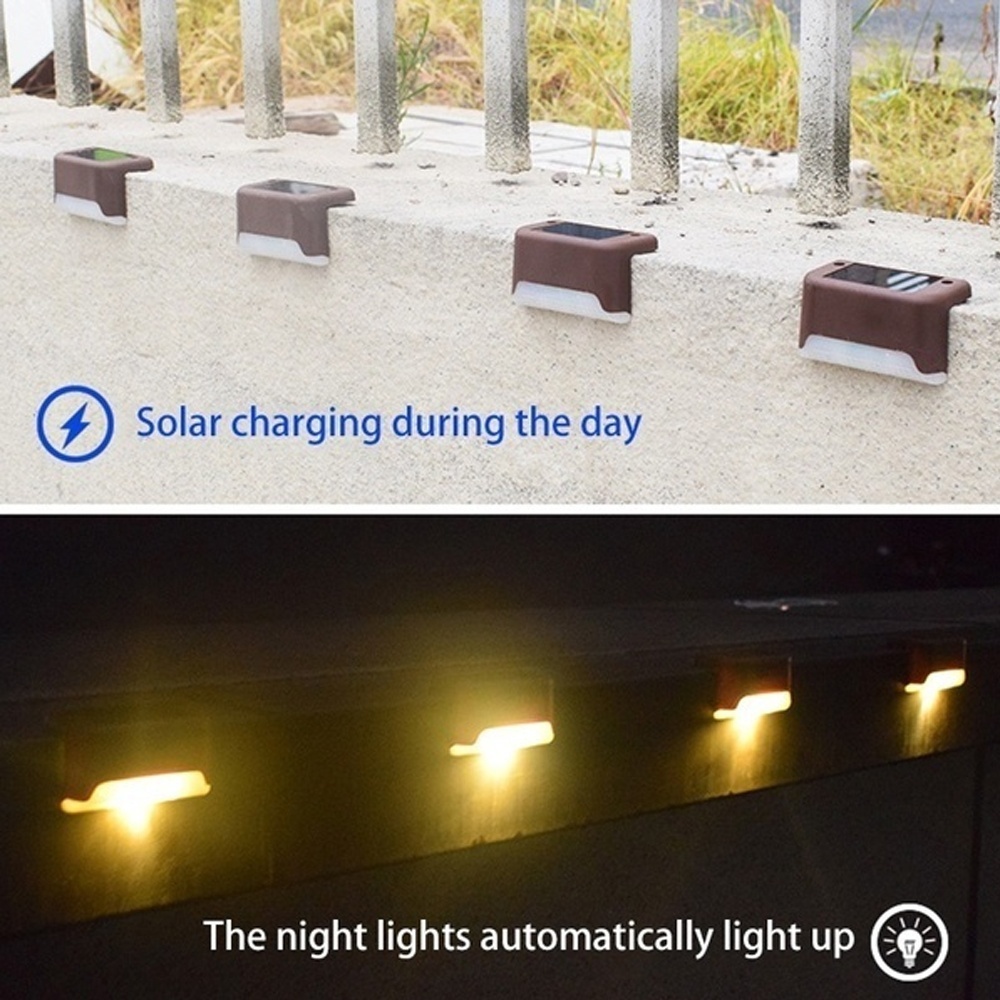 8/6/4/1pcs Solar Stair Street  - Outdoor Lighting Pathway reseña y precio