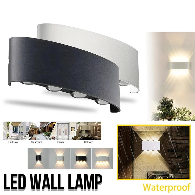 Modern Led Wall Lamp Outdoor S - Outdoor Lighting Up And Down reseña y precio