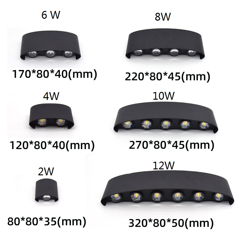 Modern Led Wall Lamp Outdoor S - Outdoor Lighting Up And Down reseña y precio