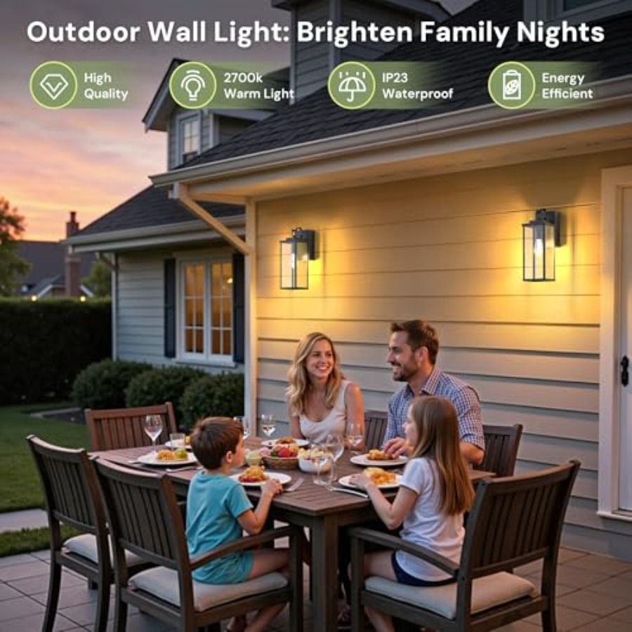 Upgraded Dusk to Dawn Outdoor  - Outdoor Lighting No Outlet reseña y precio