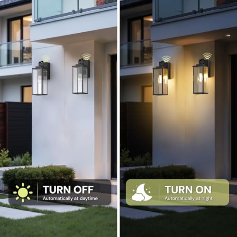 Upgraded Dusk to Dawn Outdoor  - Outdoor Lighting No Outlet reseña y precio