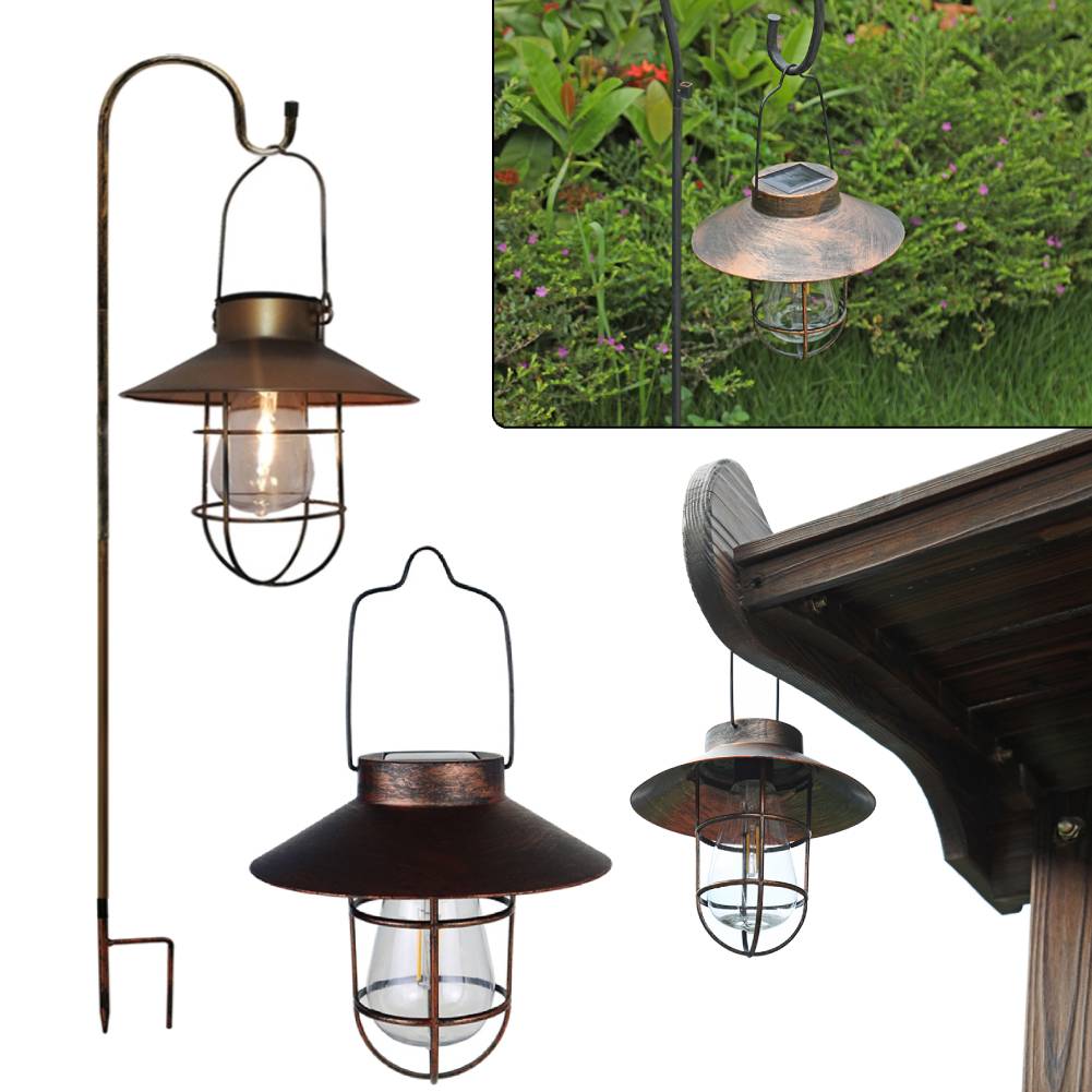 Solar Retro Camping Lantern Wa - Outdoor Lighting Up And Down reseña y precio