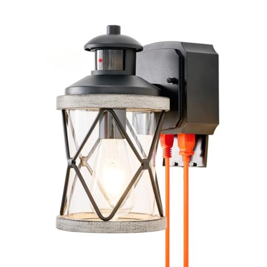 Dusk to Dawn Motion Sensor Out - Outdoor Lighting No Outlet reseña y precio