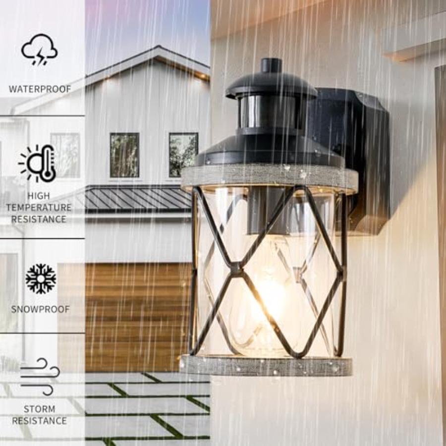 Dusk to Dawn Motion Sensor Out - Outdoor Lighting No Outlet reseña y precio