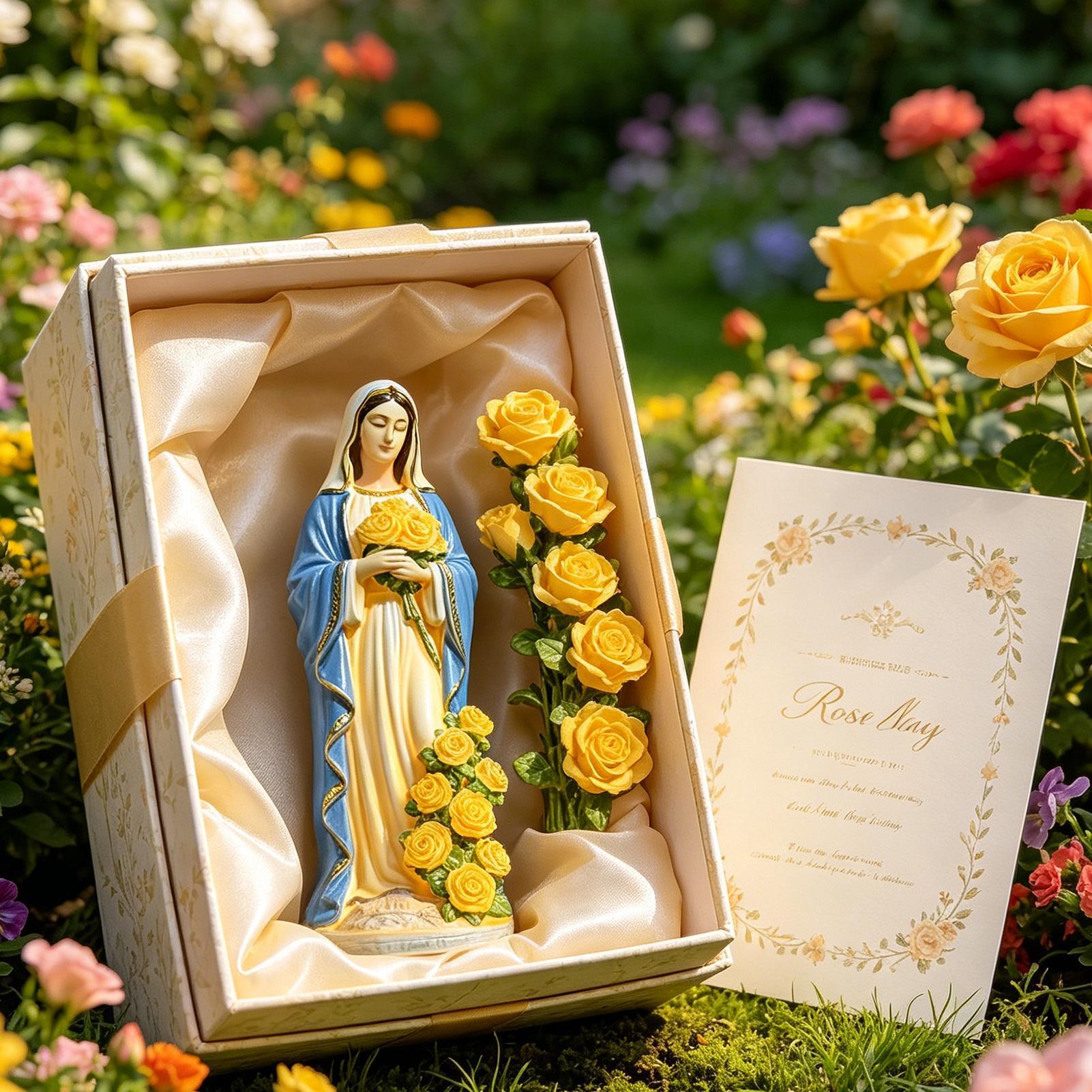 Solar Virgin Mary Statue Outdo - Outdoor Lighting For Backyard reseña y precio