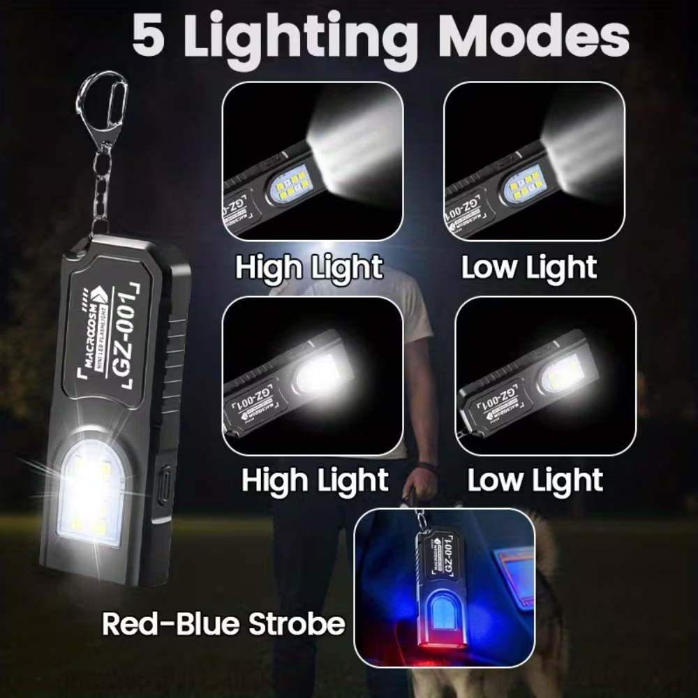 Mini COB LED Keychain Flashlig - Outdoor Lighting Bollards reseña y precio